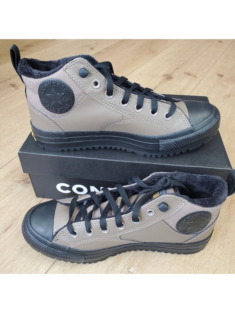 Converse Malden Street Boot Mid Leather Brown Taupe Waterproof Mens Sz 7 A09492C